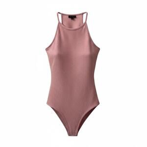 Topshop 4 pink coquette feminine open back festival bodysuit top